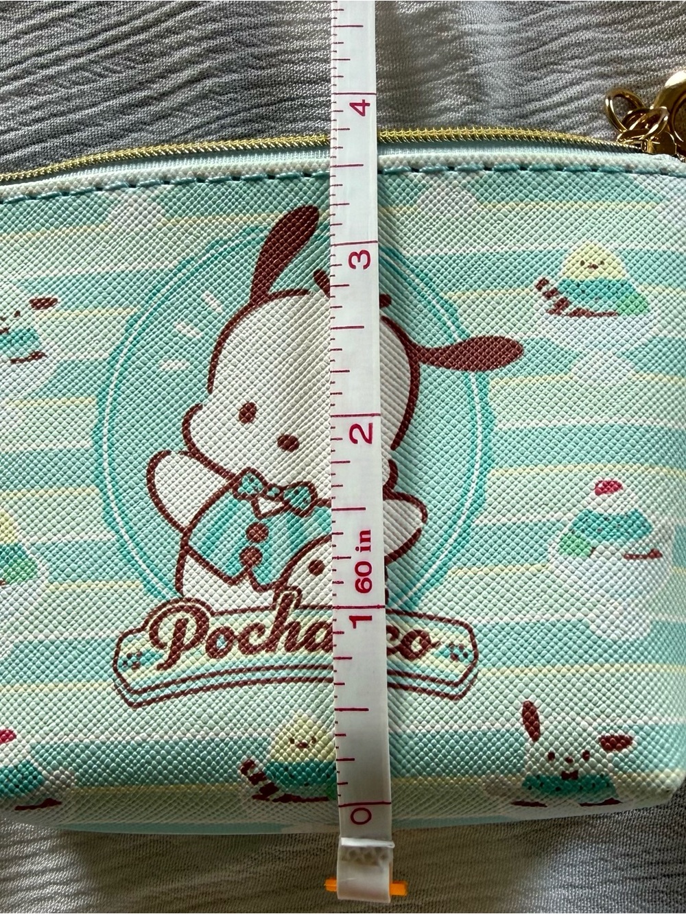 Sanrio Pochacco Mint Green and White Coin Purse - Picture 4 of 5